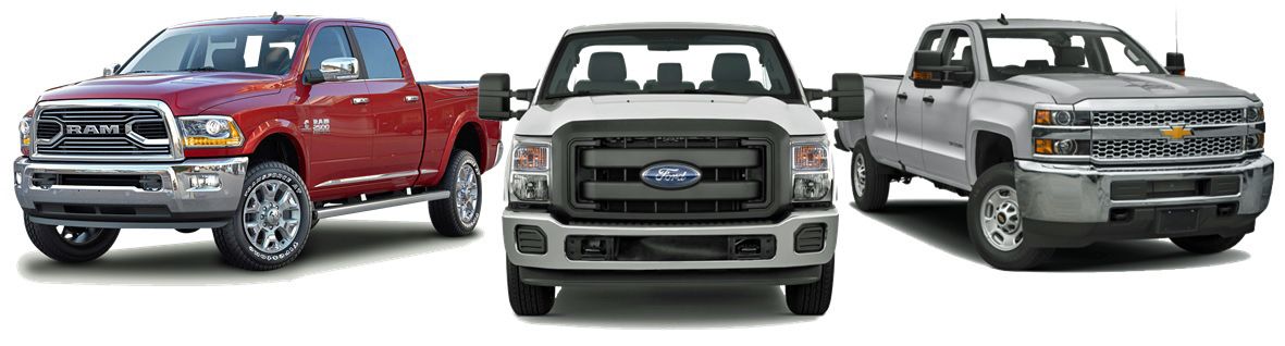 RAM - Ford - Chevrolet Heavy Duty Pickup Trucks